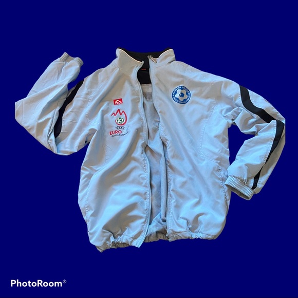 Vintage Caan Powder Blue Windbreaker XL - Picture 2 of 9